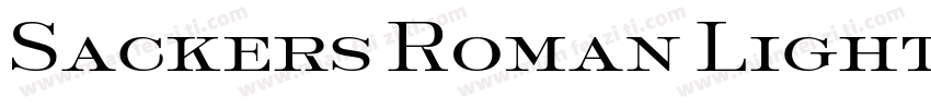 Sackers Roman Light字体转换